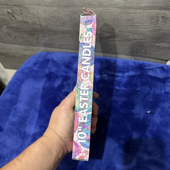 Vintage Easter Bunny Candles Set of 2 in Original Box Unlit 10” - Picture 6 of 8